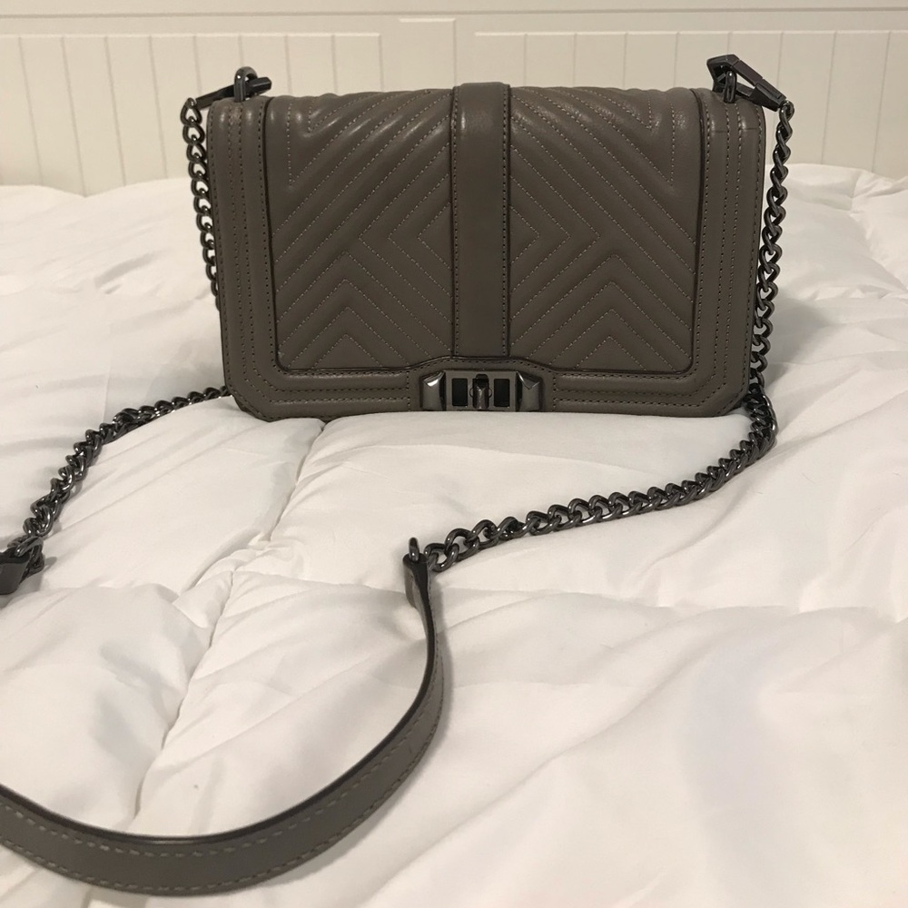 Rebecca Minkoff Chevron Quilted Love Crossbody